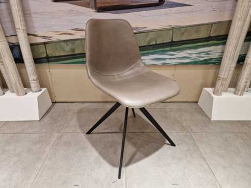 2 x YLF Siège-salle à manger modèle PU Vintage Grey