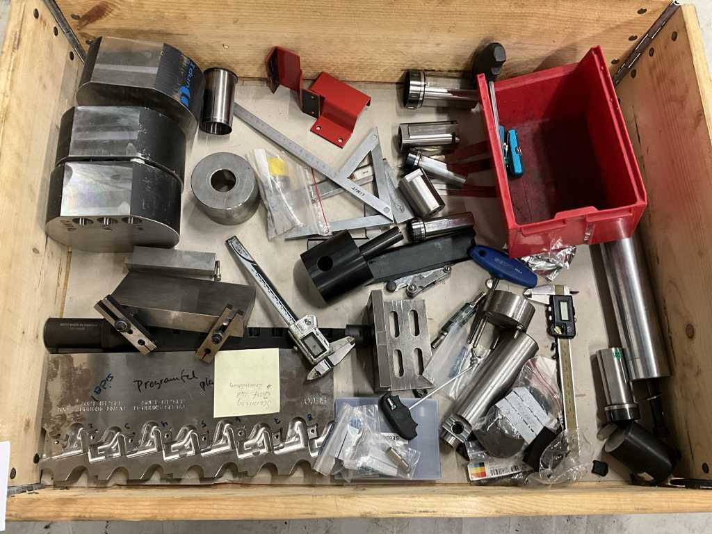 Various tools and workpieces