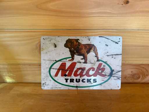 Metalen reclame bord