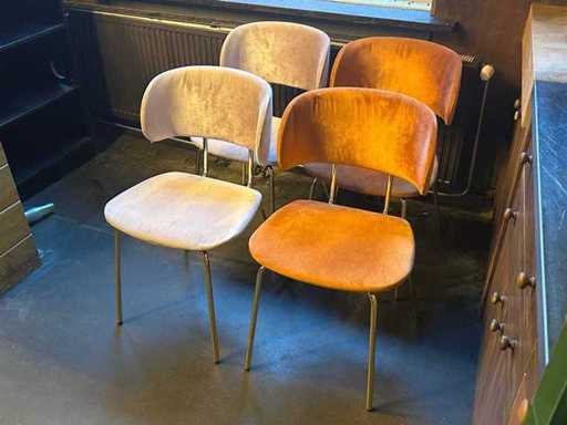 Chaise de restaurant rembourrée (4x)