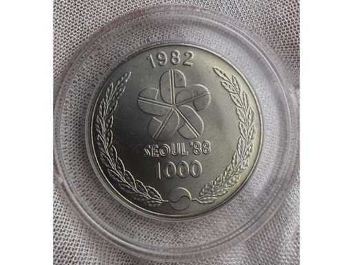 Korea Seoul 1988 Olympische Spiele 1000 Won Gedenkmünze
