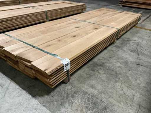 Eiken dakbeschot 20x180 mm (35x)