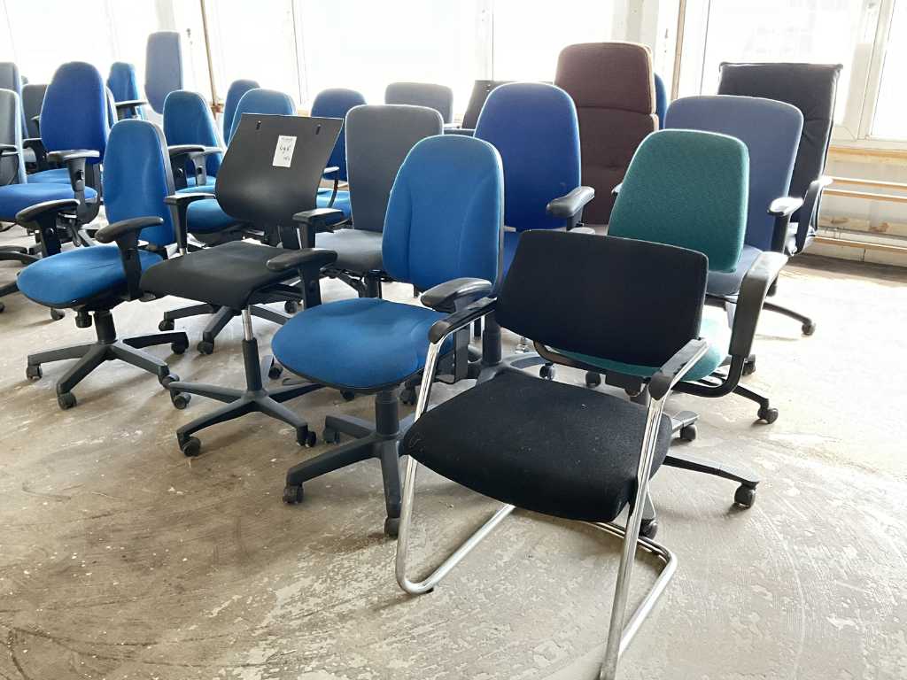 Diverses chaises de bureau (16x)