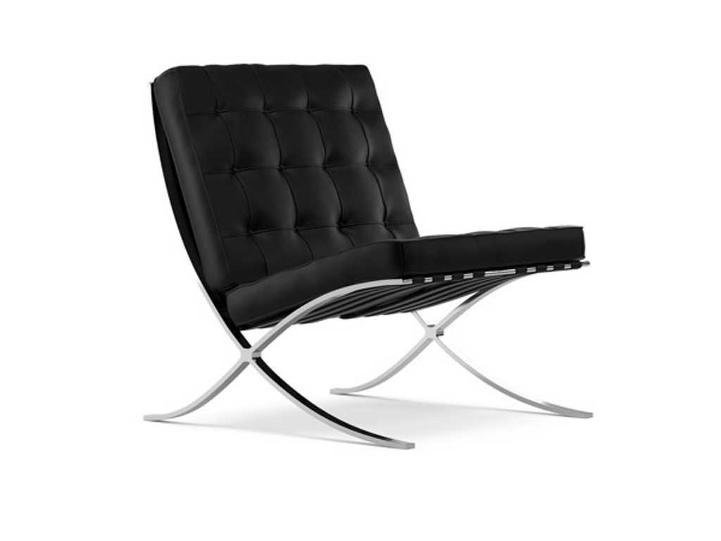 1x Design fauteuil zwart