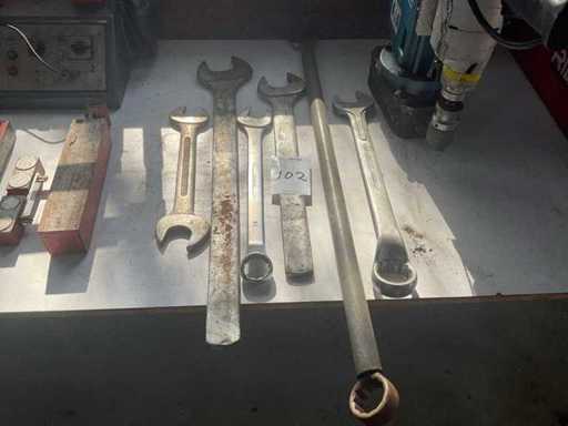 Steek- en ringsleutel (6x)