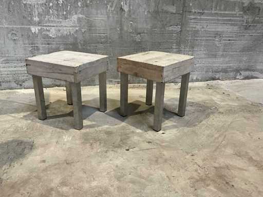 Scaun cu scaun din lemn (18x)