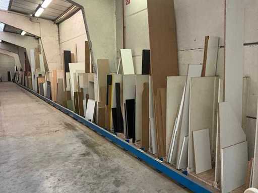 Grande quantité de divers matériaux de feuilles découpées