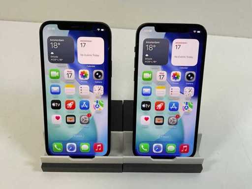 Apple iPhone 12 - 64GB - Negru (2x)