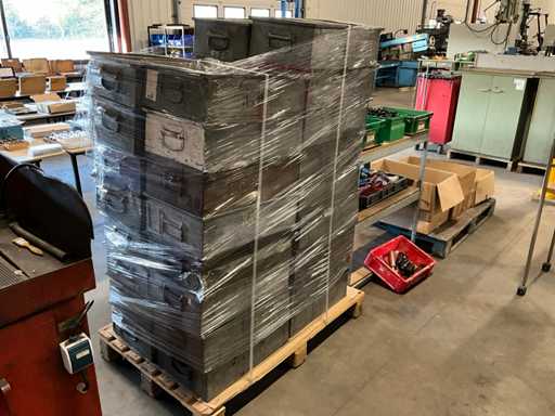 Stahl-Vintage-Lagerhaus-Bin