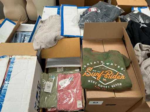 Diverse dames en herenkleding (ca. 55x)