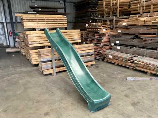 Plastic slide - Green - 290 cm