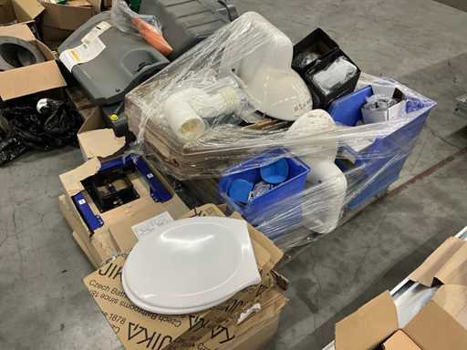 Lotto di materiali igienici e di installazione