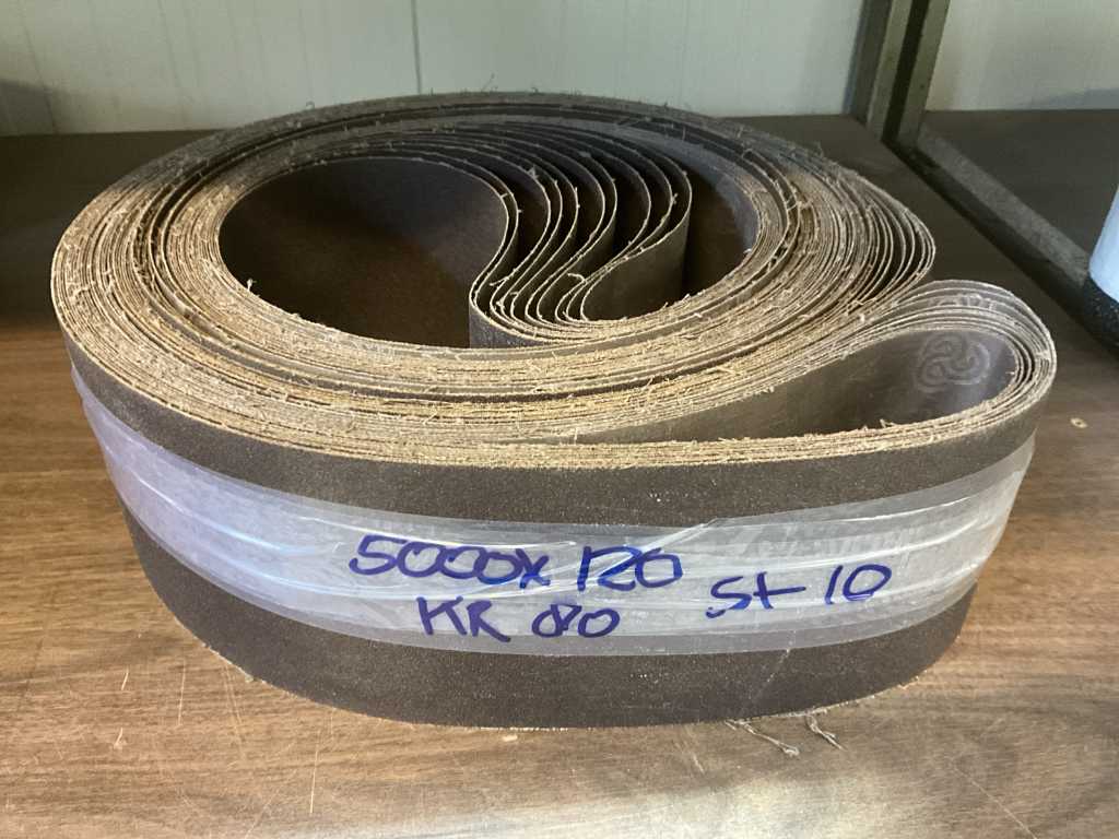 Carborundum Grit 80 Sanding Belt 120x5000 (10x)
