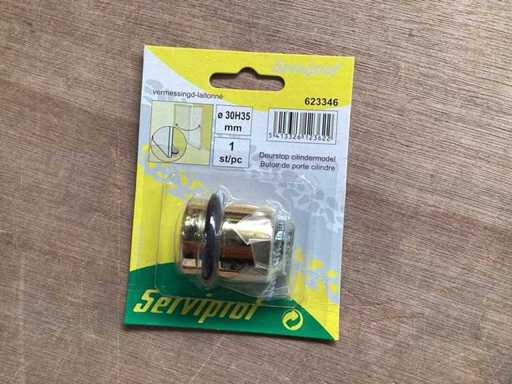 Serviprof door buffer 35mm brass plated (60x)