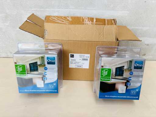 OTIO (x6) - Remote Controlled Recessed Micro Receiver for Roller Shutters