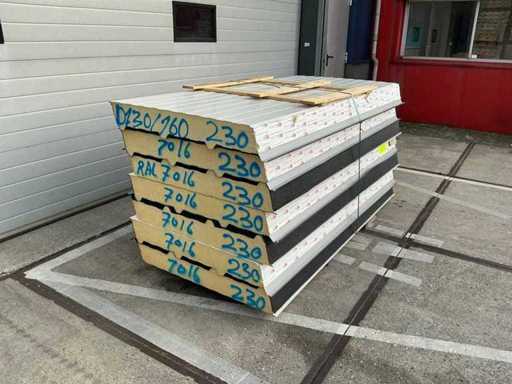 Profil sablowy - D 130/160 - Panele kanapkowe (7x) 16,1 m2