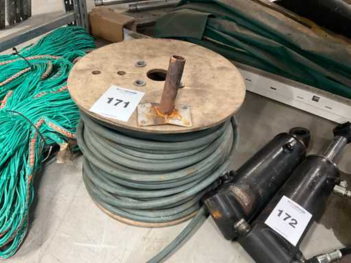 Luftschlauch auf einer Rolle