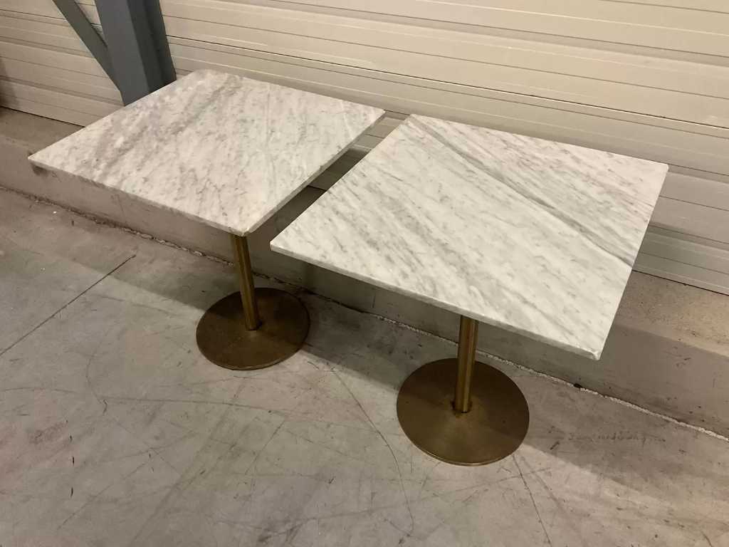 Table de patio en marbre