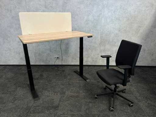 Stație de lucru electrică șezut-stand 140x80