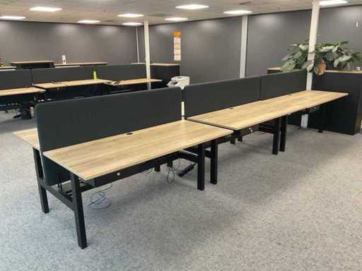 KTR - 180 EZS Duo - birou electric șezut și în picioare, 180 x 168,5 cm (3x)