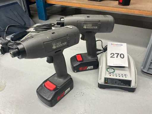 Red Rooster RRI-BS12H2 Battery Torque Wrench (2x)