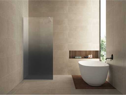 WB - 20.3562 - Plaque de verre Slim Smoke comme du verre transparent. 120x200