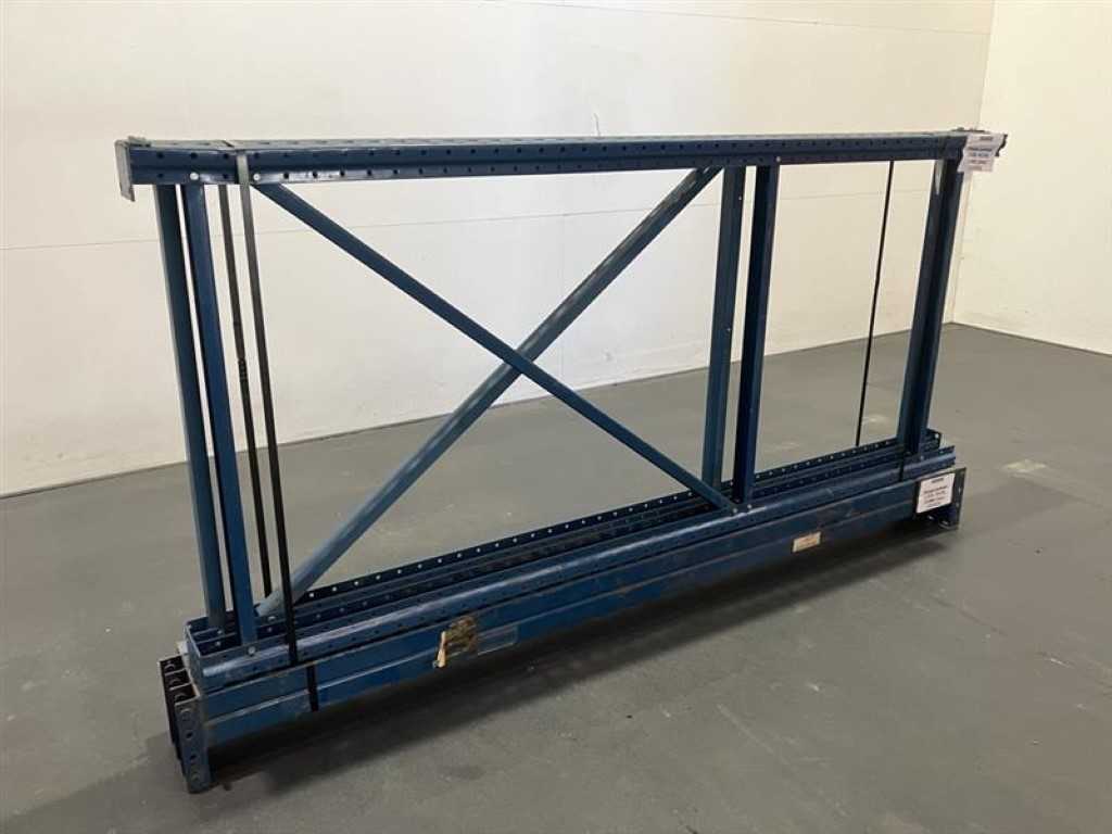 Pallet rack Length 2420mm , Height 2250mm , Depth 1000mm, 2levels, used 