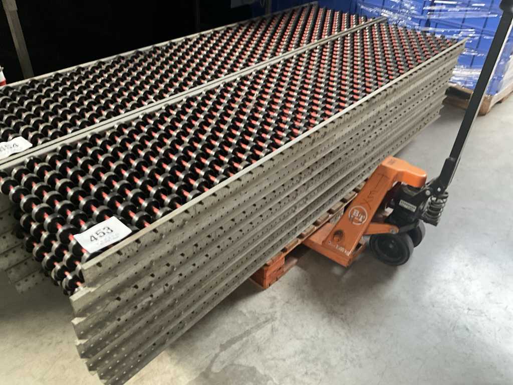 7 metal conveyor belts with wheels