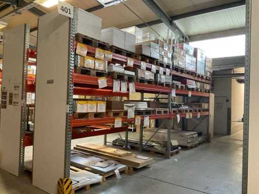 Heavy-duty shelf, with contents