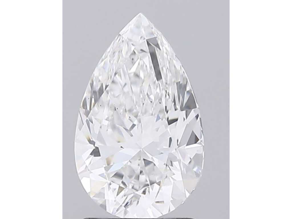 Diamant - 1,51 Karat Diamant im Tropfenschliff (zertifiziert)