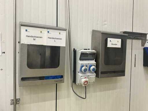 Hygienepartner BRILLIANT Stainless steel distribution boxes (2x)