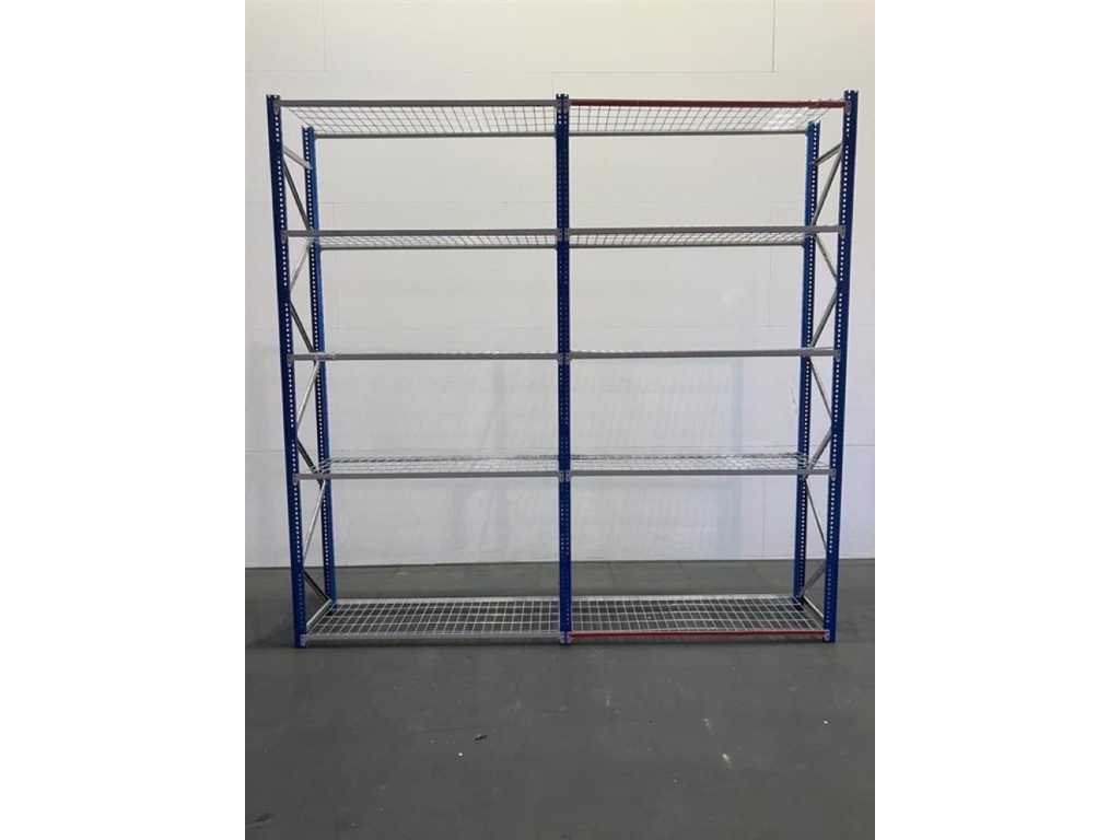 Long span rack Length 4200 mm, Height 2750 mm, Depth 500 mm 5 levels, second-hand