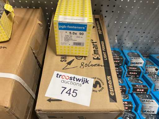 8 x Karton-Splittstifte