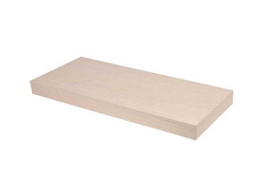 Pekodom XL5 Wandregal Weiße Eiche Furnier 46mm 40x25cm Wandregal (45x)