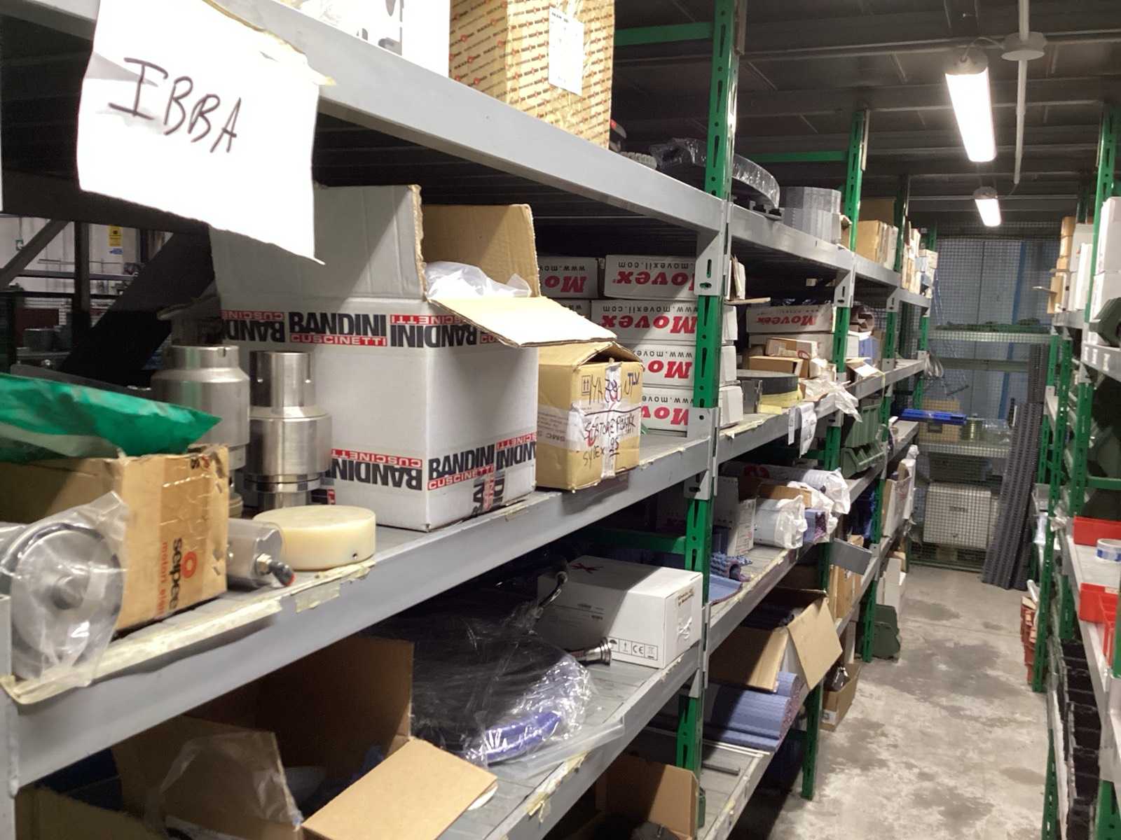 Accessories for conveyor belts and various materials on shelving