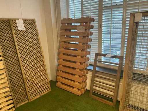 Douglas Relief Fence 180x80 cm Straight Planed Untreated (7x)