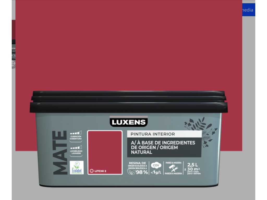 Peinture d’intérieur décoration mate Luxens 2,5L (168x)