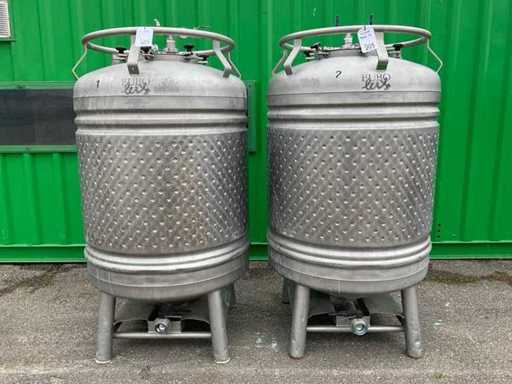 Eurolux Serbatoio per birra 1000 litri (2x)