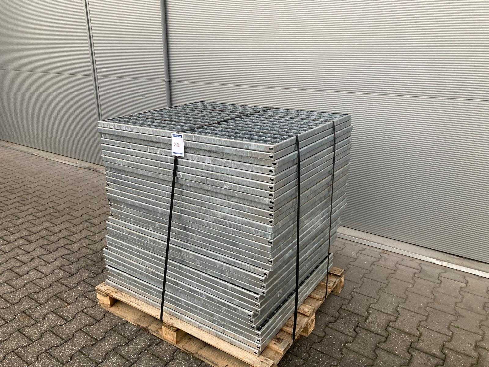Steel slatted floor 1100x850mm (32x)