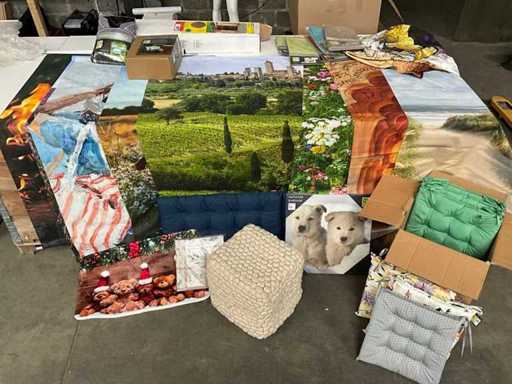 Mescola vari tipi di lino e altri articoli da aperto