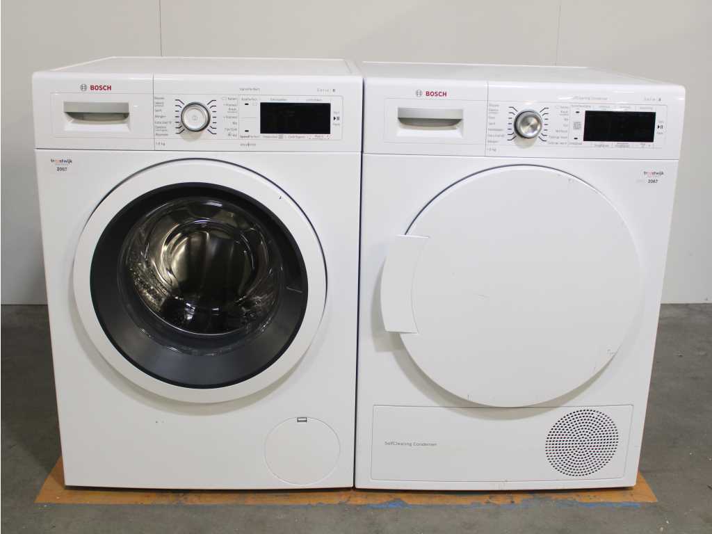 Bosch Series|8 VarioPerfect Washer & Bosch Series|8 SelfCleaning Condenser Dryer