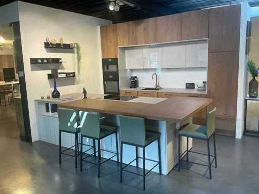 Cuisine du showroom en placage Nolte