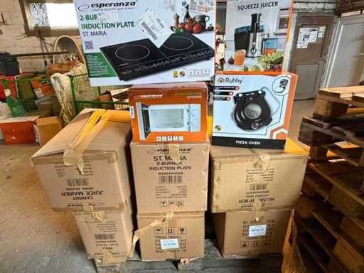 Électroménager et électronique à palettes de retour