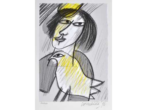 Guillaume Corneille - zeefdruk