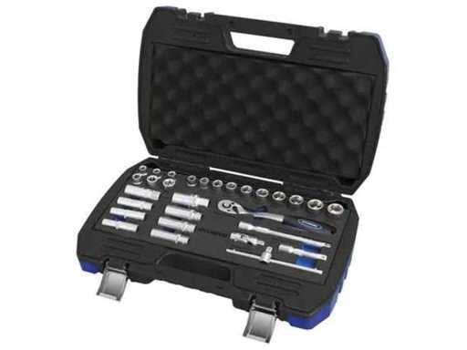 Set de cheie tubulară Hyundai 59652 cu 29 de piese și clichet 3/8" (22x)