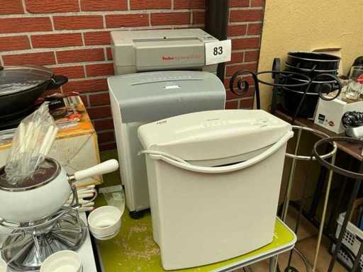 Papier shredder (3x)
