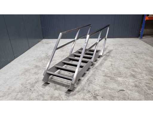 Stainless steel staircase