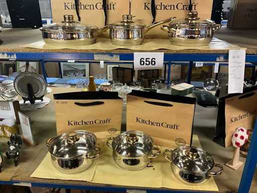 12-piece GSW cooking pot set