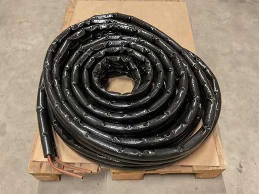 Rullo di tubo duo isolato in rame da 20 m