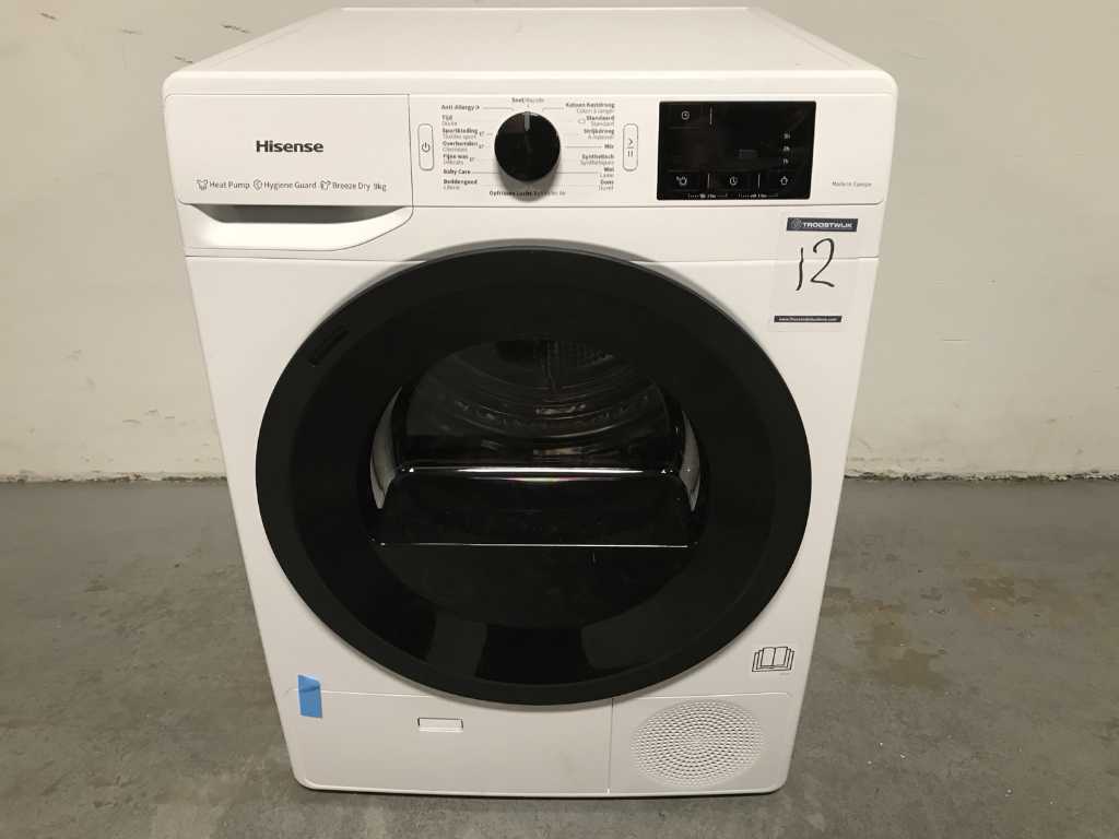 Hisense DHGE904. Warmtepomp droger